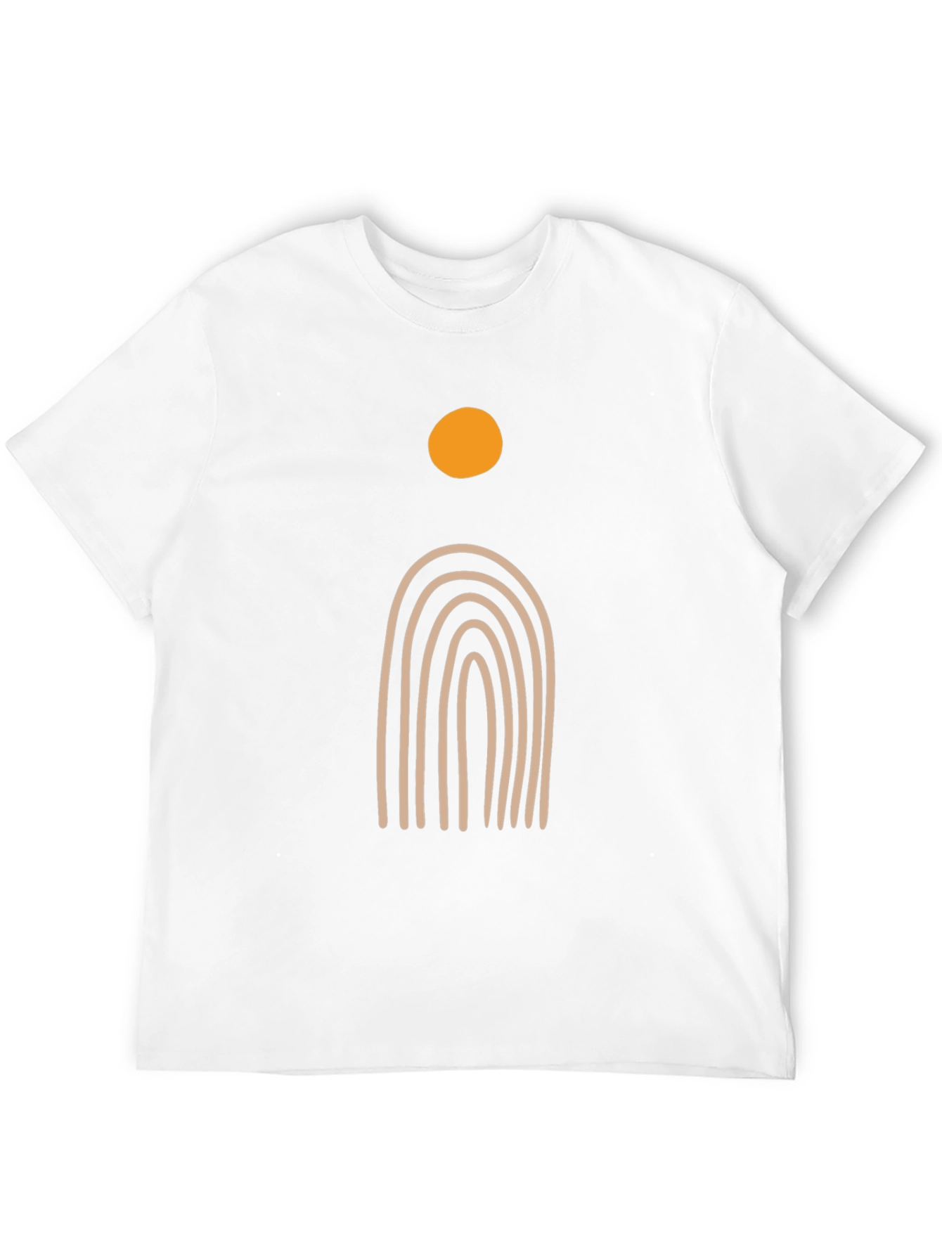 Minimalist Sun & Arch Black T-Shirt