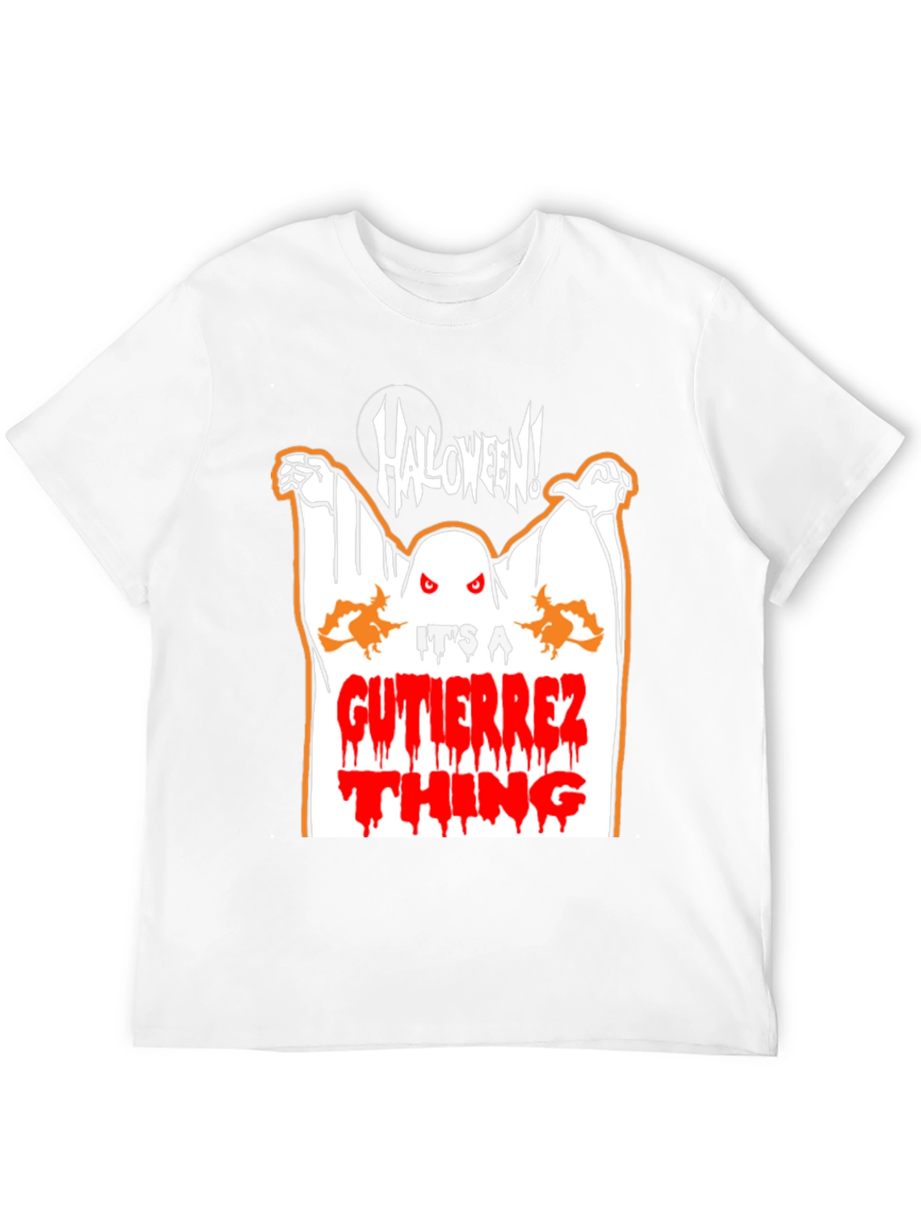 Halloween Ghost Graphic Tee - Gutierrez Thing Shirt