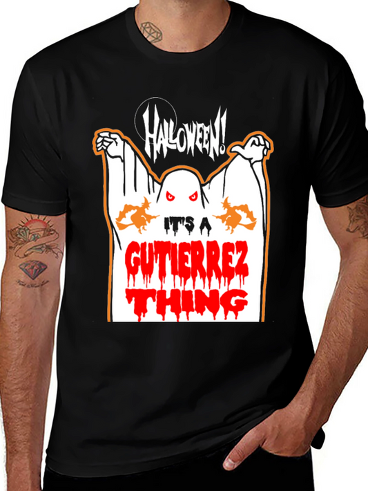 Halloween Ghost Graphic Tee - Gutierrez Thing Shirt