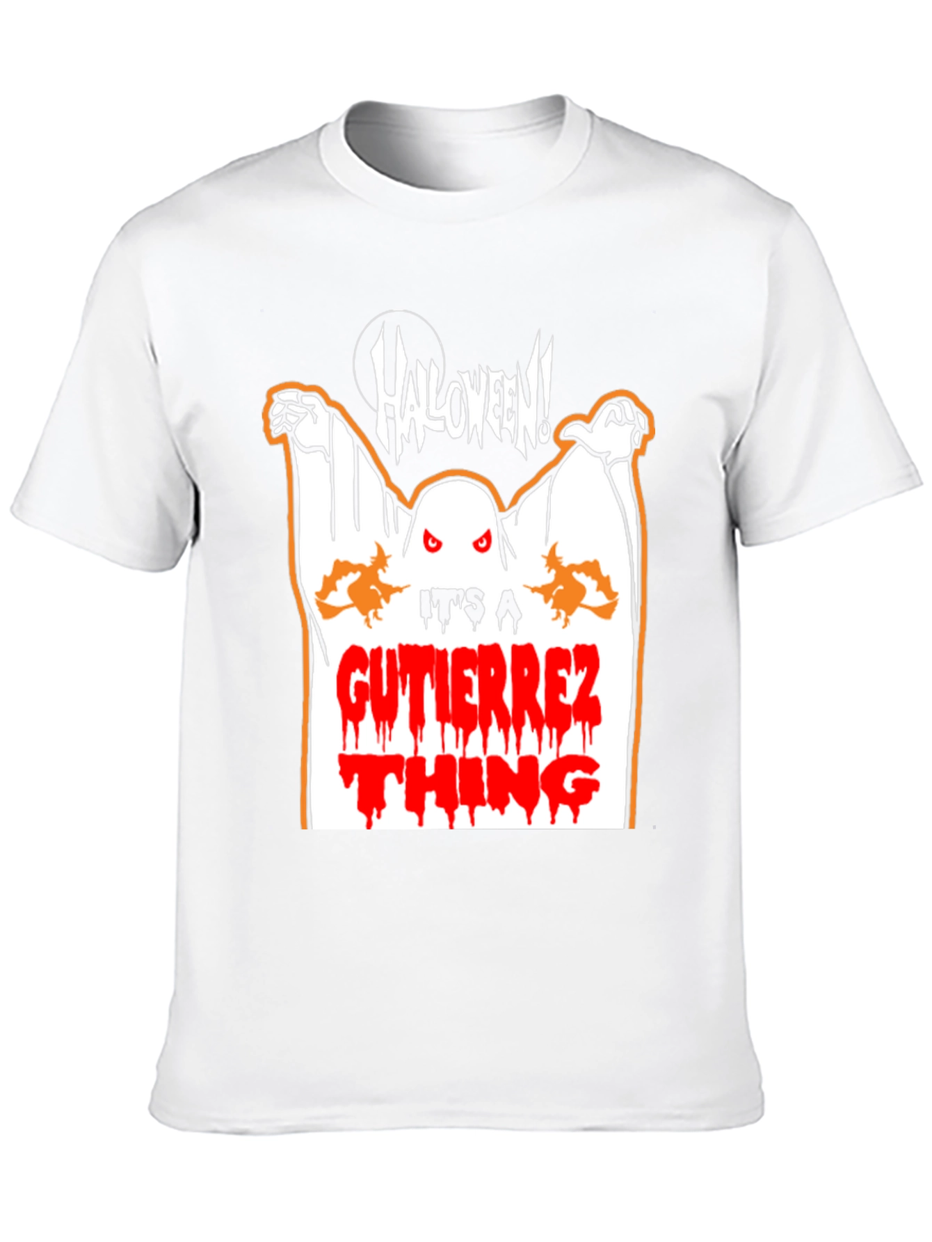 Halloween Ghost Graphic Tee - Gutierrez Thing Shirt