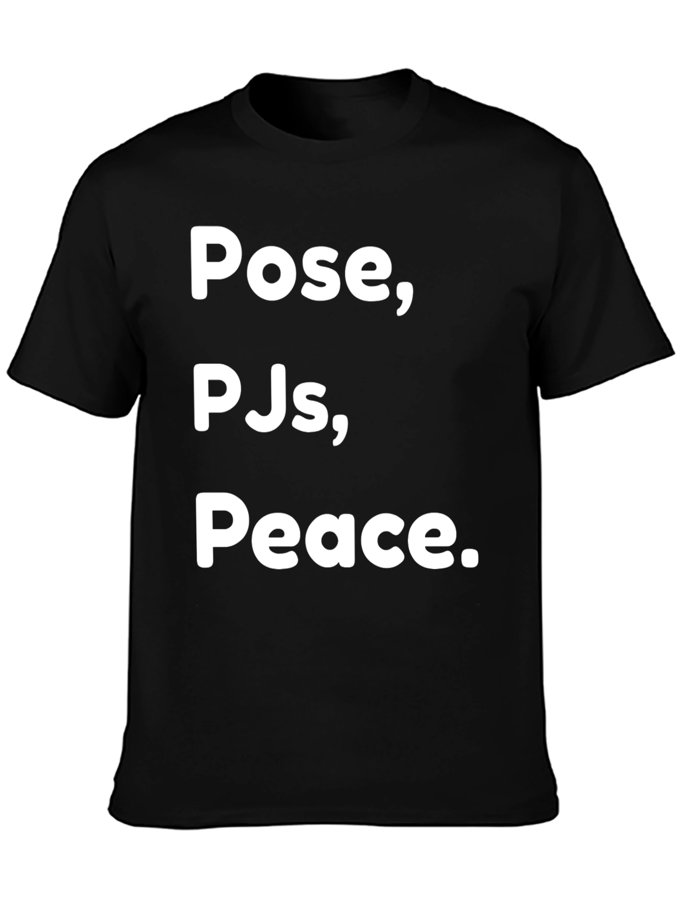 Pose PJs Peace Black Graphic T-Shirt