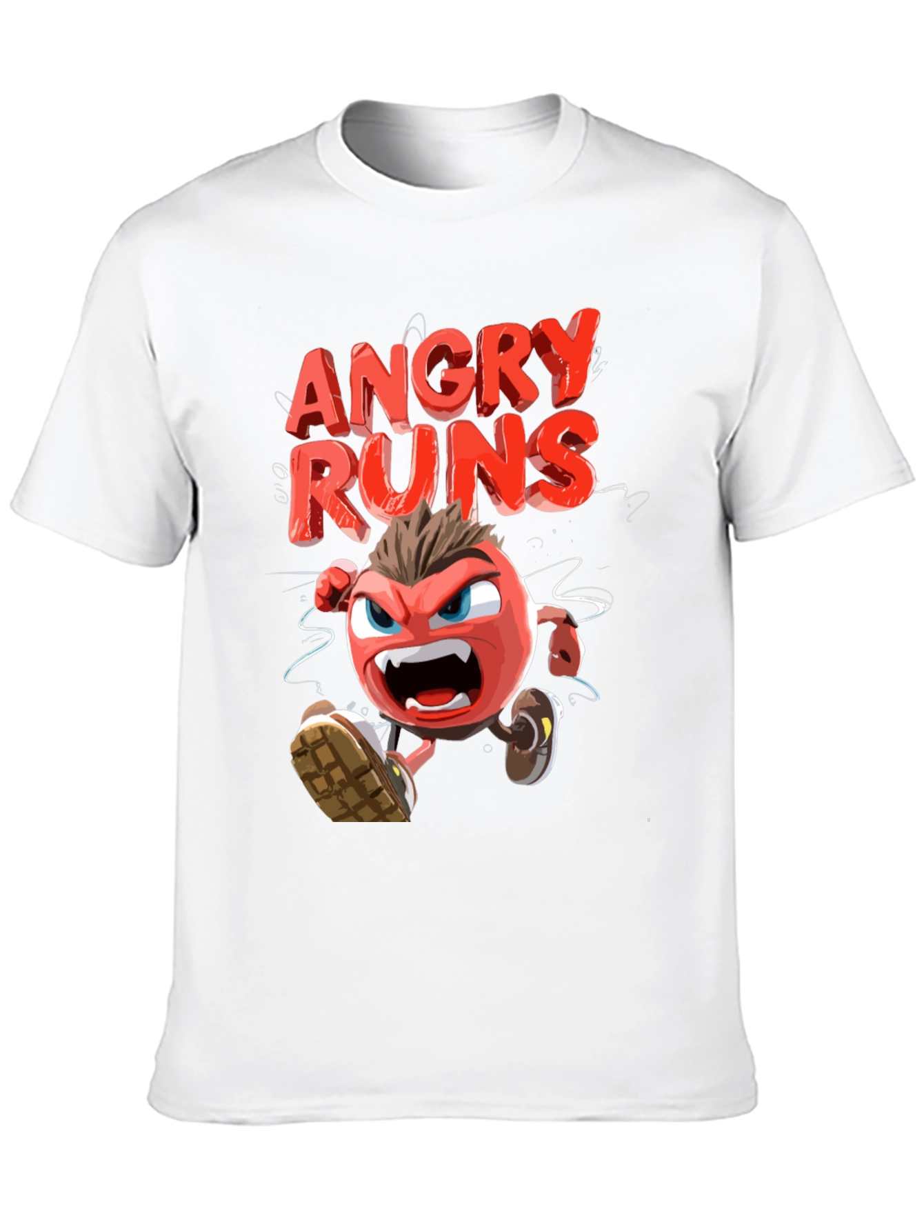 Angry Runs Black Graphic Tee